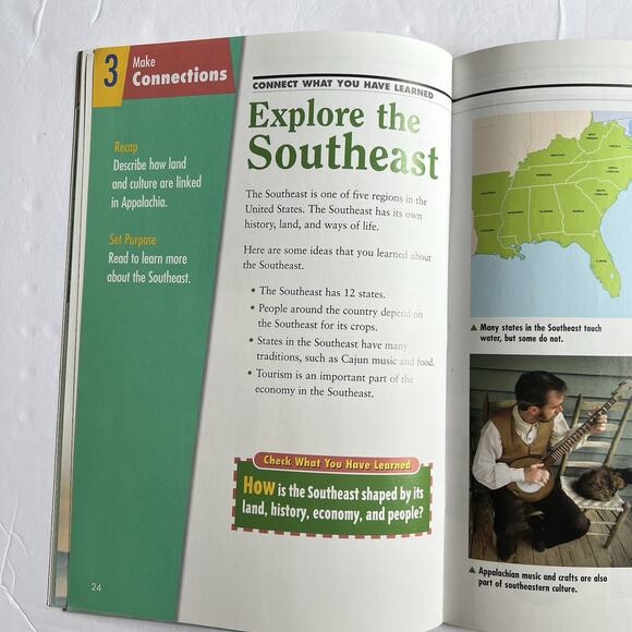 National Geographic Reading Expeditions Explore the Southeast Paperback Book - Picture 9 of 11